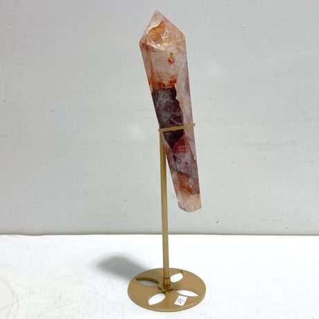 7 Pieces Fire Quartz Point Magic Scepter Wand With Stand - Wholesale Crystals