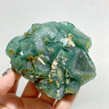 7 Pieces Green Fluorite Specimen Cubic Raw Stone -Wholesale Crystals
