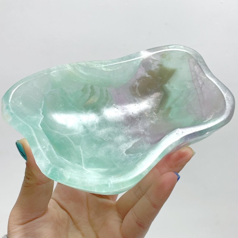 7 Pieces Large Colorful Fluorite Bowl Home Decor Carving - Wholesale Crystals