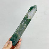 7 Pieces Large Green Moss Agate Points -Wholesale Crystals