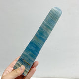 7 Pieces Tall High Quality Blue Onyx Four-sided Tower Point -Wholesale Crystals