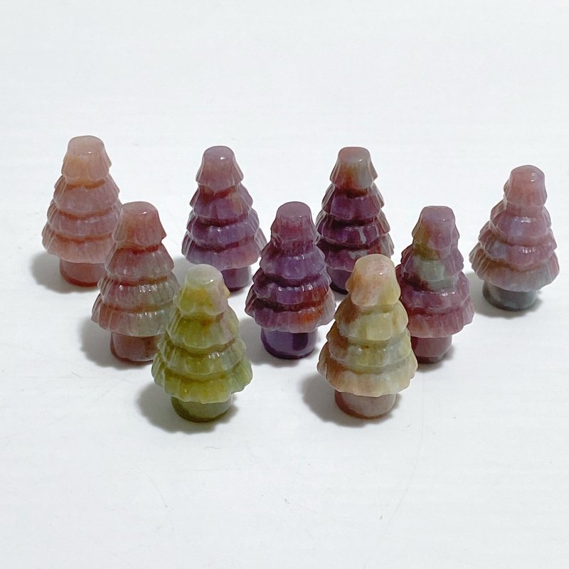 7 Types Christmas Tree Carving Wholesale Green Aventurine Rose Quartz -Wholesale Crystals