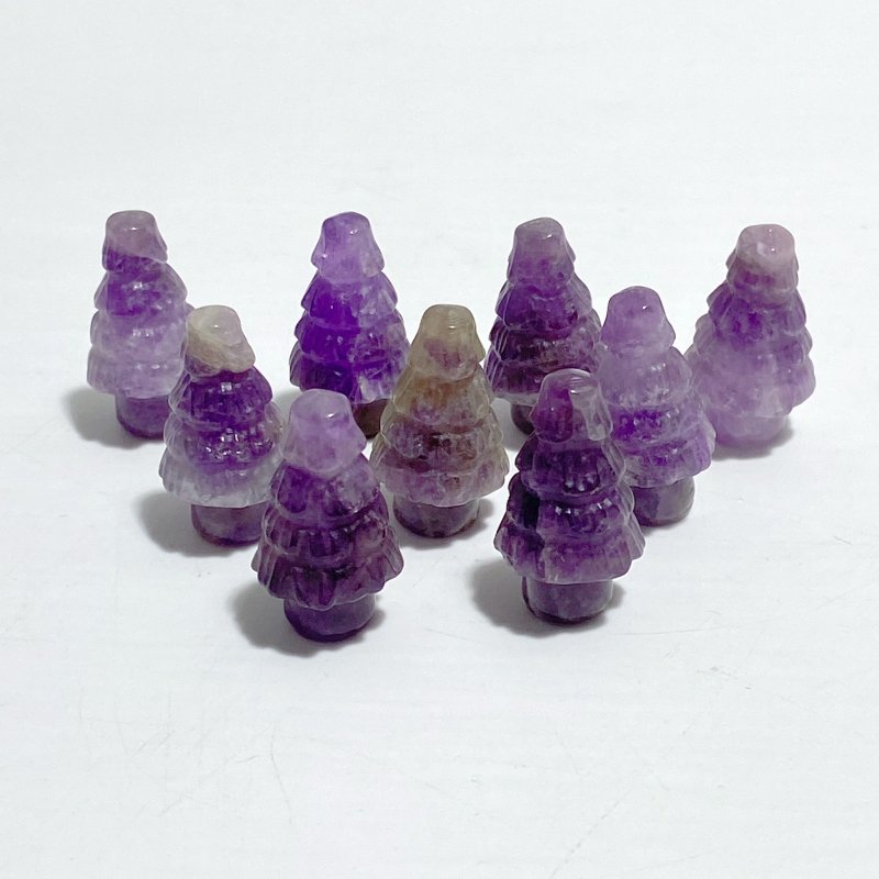 7 Types Christmas Tree Carving Wholesale Green Aventurine Rose Quartz -Wholesale Crystals