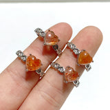 11 Pieces Beautiful Sunstone Heart Shape Ring #3
