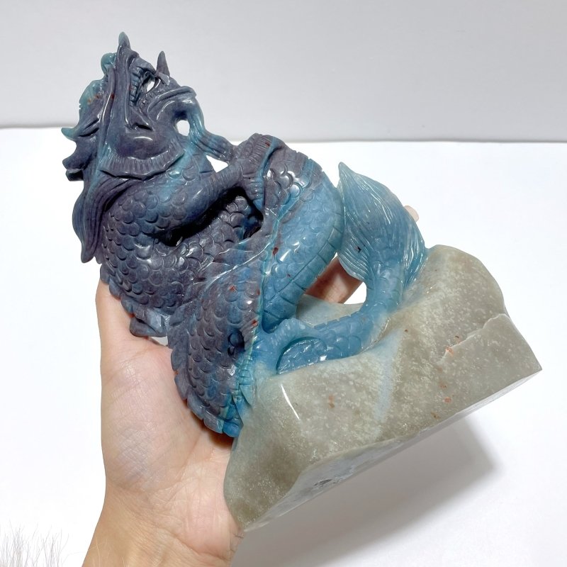 7.6in Chinese Dragon Trolleite Dragon Carving - Wholesale Crystals