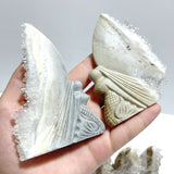 15 Pieces Clear Quartz Cluster Butterfly Fairy Carving