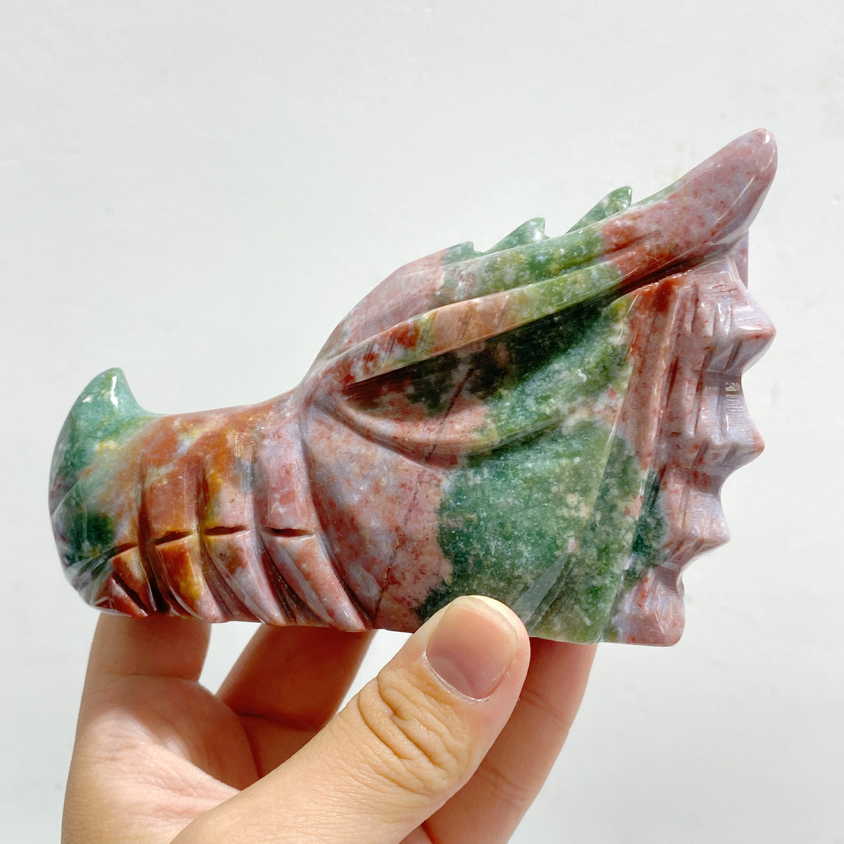8 Pieces Ocean Jasper Dragon Head Closeout