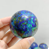 14 Pieces Azurite Mixed Malachite Spheres #4