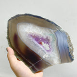 6 Pieces Beautiful Large Amethyst Mixed Geode Druzy Agate Slabs