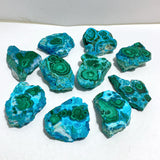 10 Pieces High Quality Beautiful Chrysocolla Mixed Malachite Slab Specimen #1