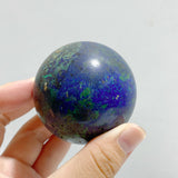 14 Pieces Azurite Mixed Malachite Spheres #4