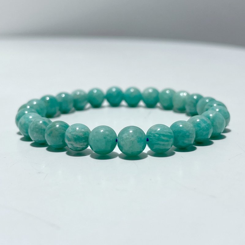 7mm Amazonite Bracelets Wholesale - Wholesale Crystals