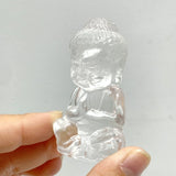 8 Pieces Beautiful Clear Quartz Buddha Carving - Wholesale Crystals