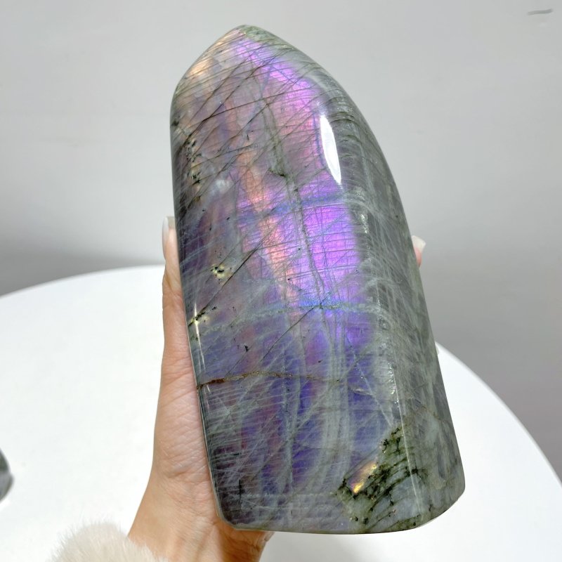 8 Pieces Beautiful Large Purple Labradorite Free Form - Wholesale Crystals