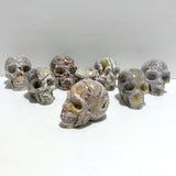 8 Pieces Geode Druzy Morocco Agate Skull Carving 1 - Wholesale Crystals
