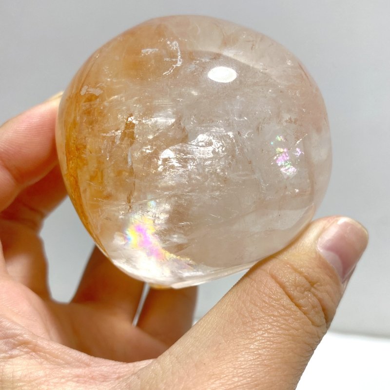 8 Pieces Hematoid Quartz Golden Fire Quartz Skull Carving - Wholesale Crystals