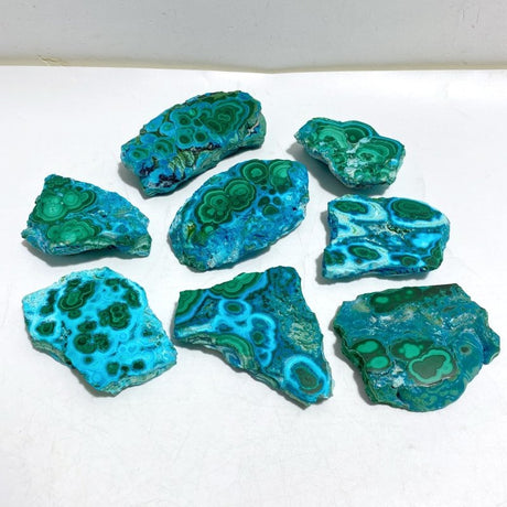8 Pieces High Quality Beautiful Chrysocolla Mixed Malachite Specimen 9 -Wholesale Crystals
