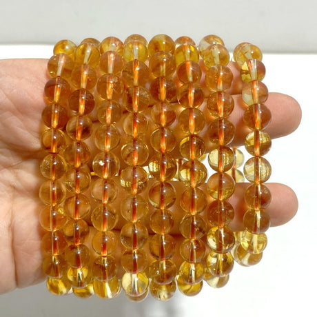 8 Pieces High Quality Citrine Bracelets - Wholesale Crystals