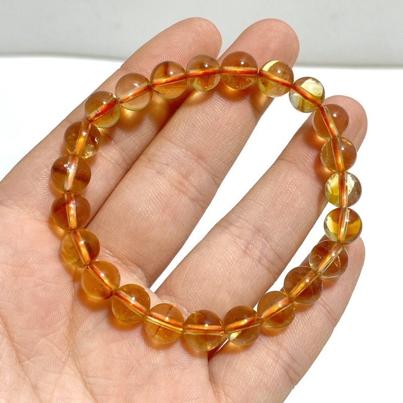 8 Pieces High Quality Citrine Bracelets - Wholesale Crystals