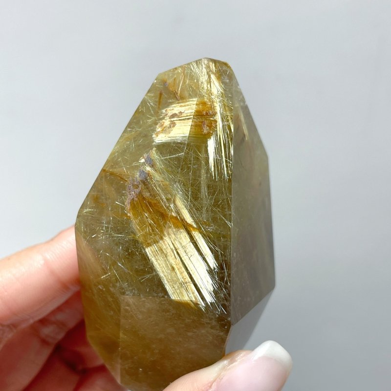 8 Pieces High Quality Gold Rutile Quartz Crystal Free Form - Wholesale Crystals