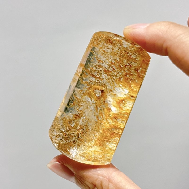 8 Pieces High Quality Golden Hematoid Crystal Square Shape - Wholesale Crystals