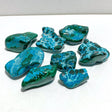 8 Pieces High Quality Polished Chrysocolla Mixed Malachite Home Decor 3 - Wholesale Crystals