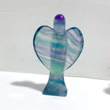 8 Pieces Rainbow Fluorite Angel Carving - Wholesale Crystals