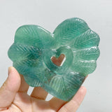 8 Pieces Rainbow Fluorite Heart With Stand -Wholesale Crystals