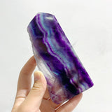 8 Pieces Rainbow Fluorite Raw Side Tower - Wholesale Crystals