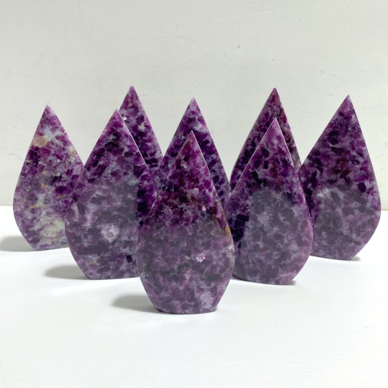 8 Pieces Spark Lepidolite Arrow Head Shape - Wholesale Crystals