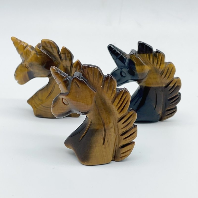 8 Types Crystal Unicorn Carving Wholesale Tiger Eye Clear Quartz - Wholesale Crystals