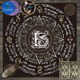 8 Vintage Rune Pentagram Tarot Tablecloth - Wholesale Crystals