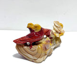Unique Mookaite Two Birds Carving
