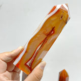 9 Pieces Large Carnelian Crystal Tower Clearance (defect)