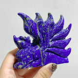 6 Pieces Lapis Lazuli Nine-tailed Fox Carving