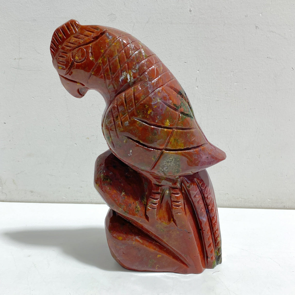 Large Ocean Jasper Parrot Carving