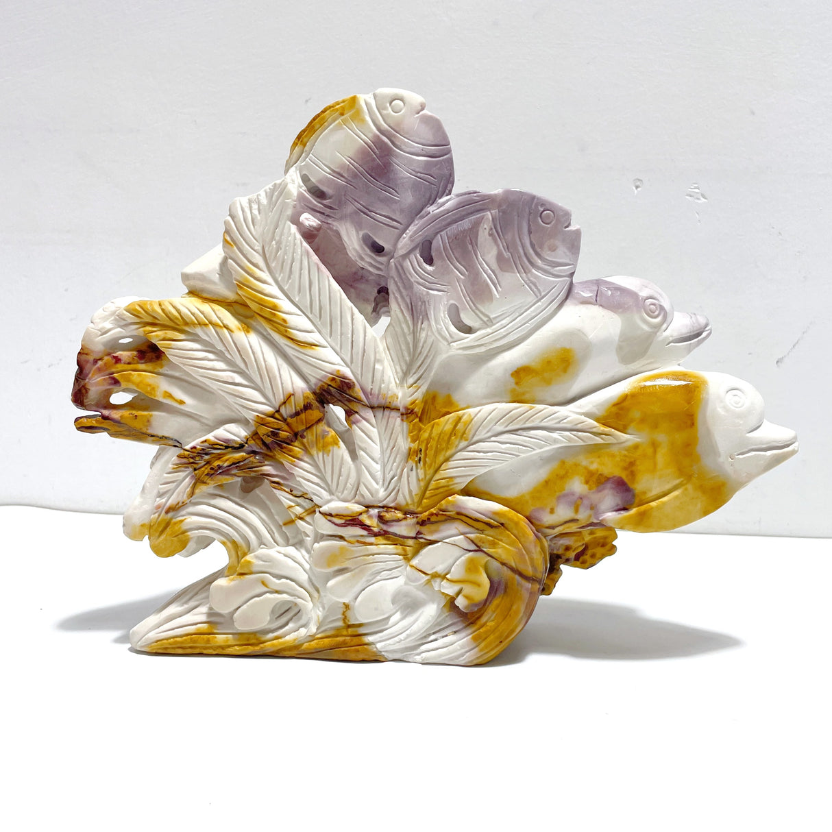 Unique Mookaite Sea Animals Carving