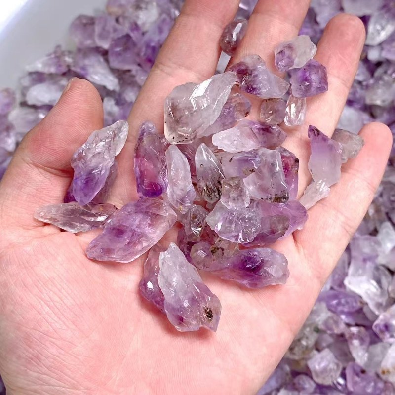 8.6kg Mini Amethyst Cacoxenite Super7 Scepter Shape -Wholesale Crystals