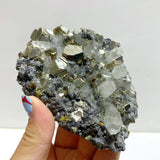 8 Pieces Pyrite Mixed Clear Quartz Cluster Specimen For Collection