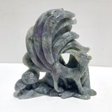 3 Pieces Labradorite Nine-tailed Fox Carving