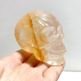 9 Pieces Hematoid Quartz Golden Fire Quartz Skull Carving - Wholesale Crystals