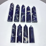 9 Pieces High Quality Sodalite Tower Points - Wholesale Crystals