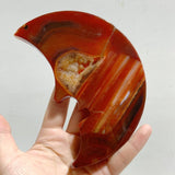 9 Pieces Large Carnelian Moon Face Carving Closeout -Wholesale Crystals