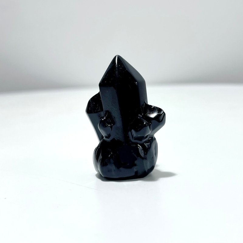 9 Types Crystal Cluster Rocket Shaped Carving Wholesale Pink Opal Obsidian - Wholesale Crystals