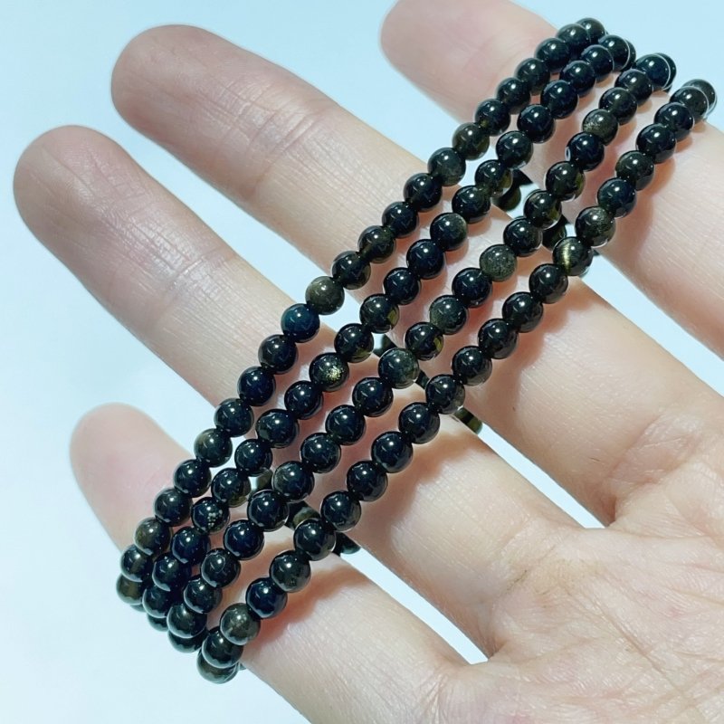 9 Types Mini Beads 4mm Bracelet Wholesale Africa Blood Stone Gold Sheen Obsidian Labradorite - Wholesale Crystals