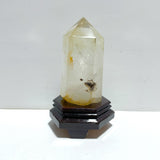 Large Clear Quartz Tower Point With Stand