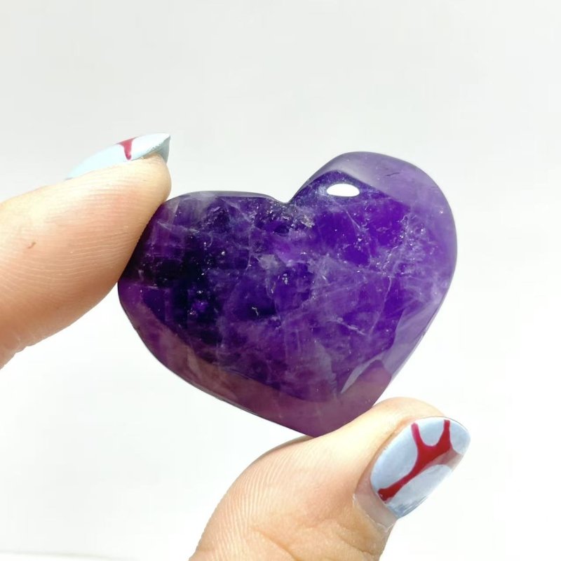 93 Pieces Amethyst Heart Shape - Wholesale Crystals