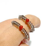 24 Types Crystal Beaded Rings Wholesale Moss Agate Chevron Amethyst Red Jasper