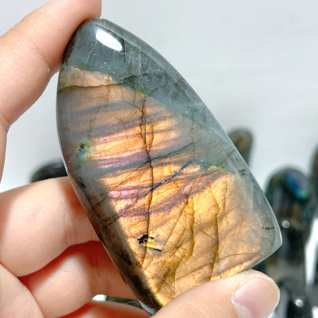 30 Pieces Beautiful Purple Yellow Labradorite Free Form