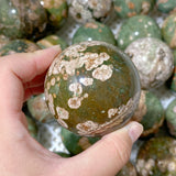 61 Pieces Rainforest Jasper Spheres (Sea Freight Only)